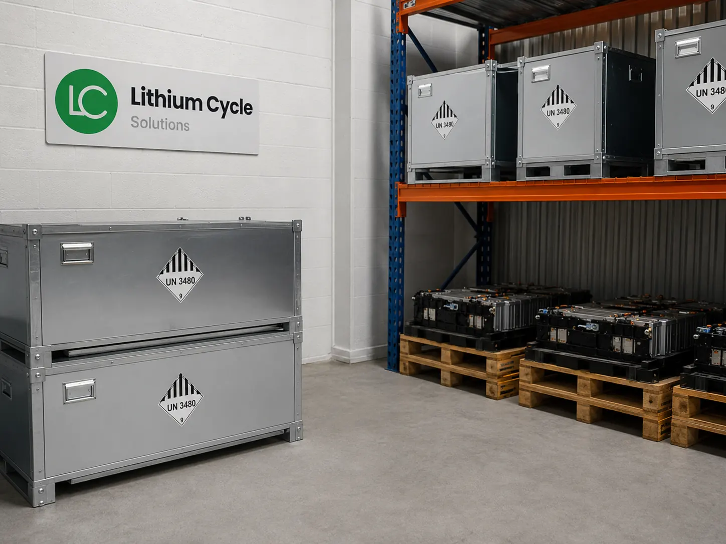 Sicherer Transport von Lithium-Batterien in Transportbehältern